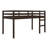 Solid Wood Bed Frame With Ladder, Wood Slat Support-897883408