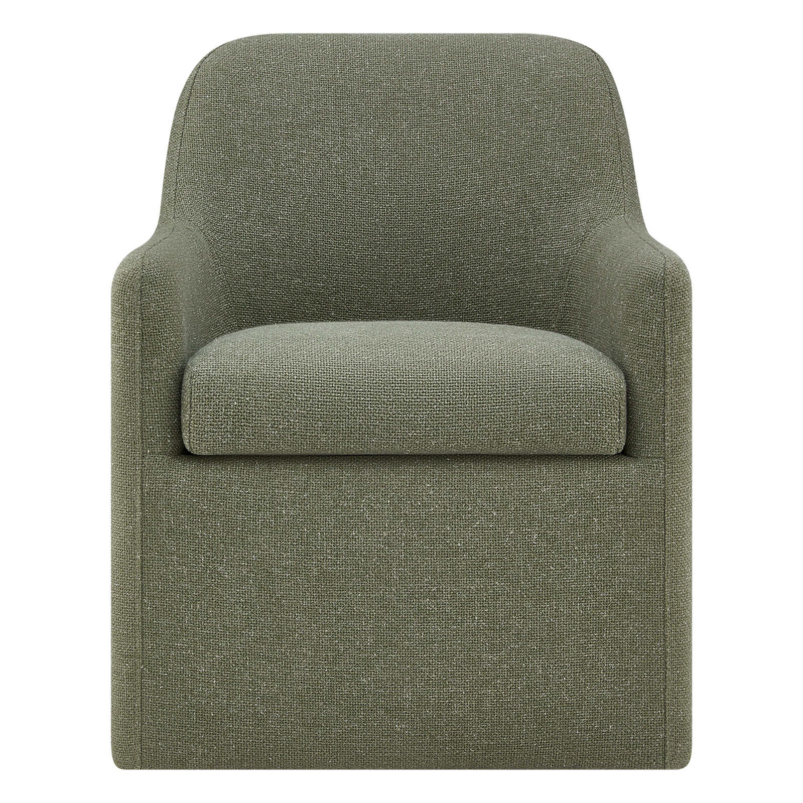 Upholstered Dining Chalr, Marin Twig Performance Linen Blend