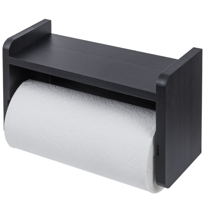 Solid Wood Wall Paper Towel Holder