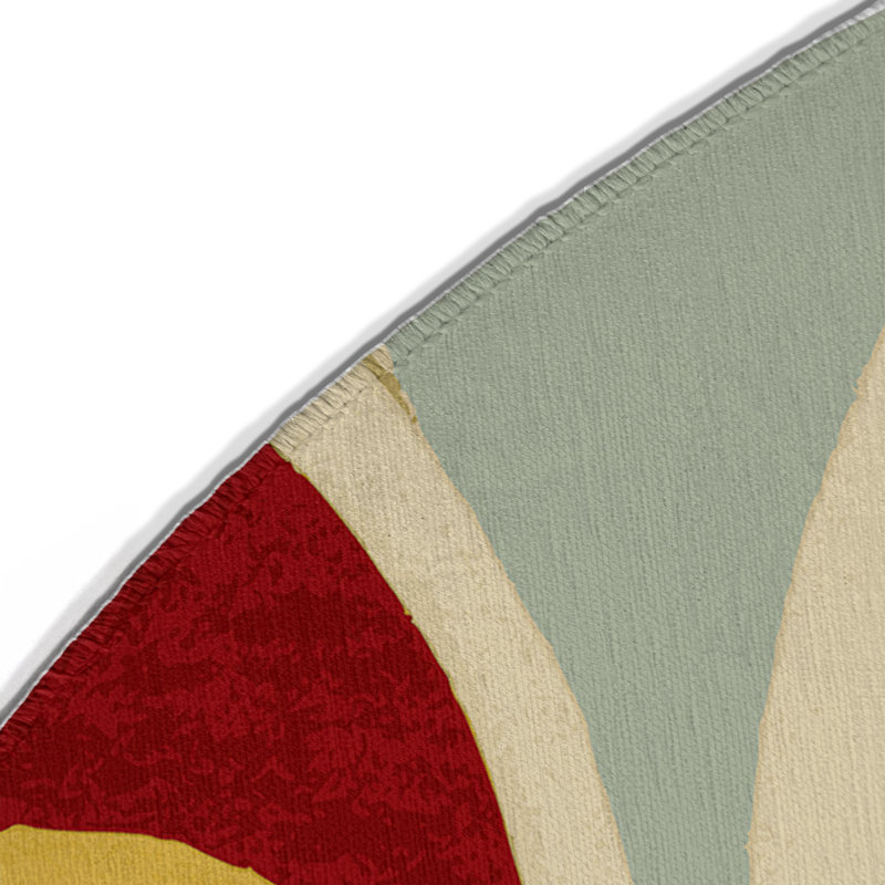 Tapis intérieur et extérieur Funky Pulse, Rond 5 pi