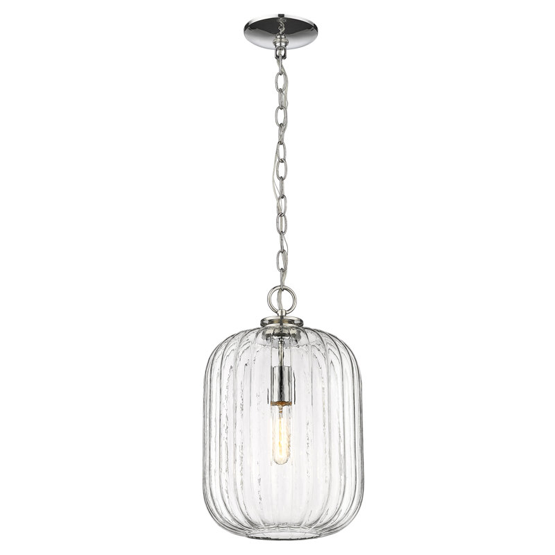 Luminaire suspendu sphère 1 lumière Buzz, Nickel poli