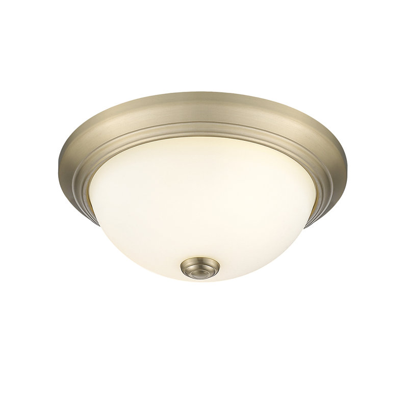 Alexzandrya Glass Flush Mount, Modern Gold
