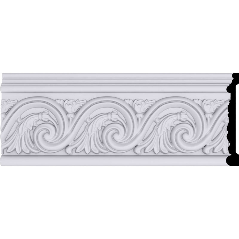 Moulure de rail de chaise H 7 po x P 1 po x L 94 1/2 po