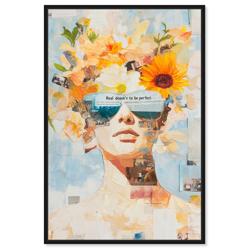 Décoration murale bord de mer Torn Edge Beauty II par Art Remedy, cadre noir, 36 x 54, H 55 po x l 37 po, Cadre noir