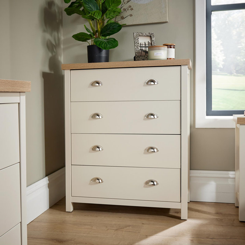Avon 4 Drawer Chest Storage Unit - White
