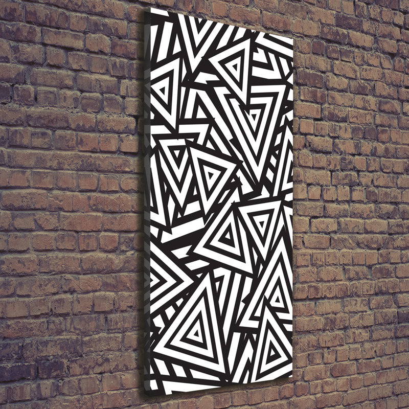 Triangles Background - Wrapped Canvas Print