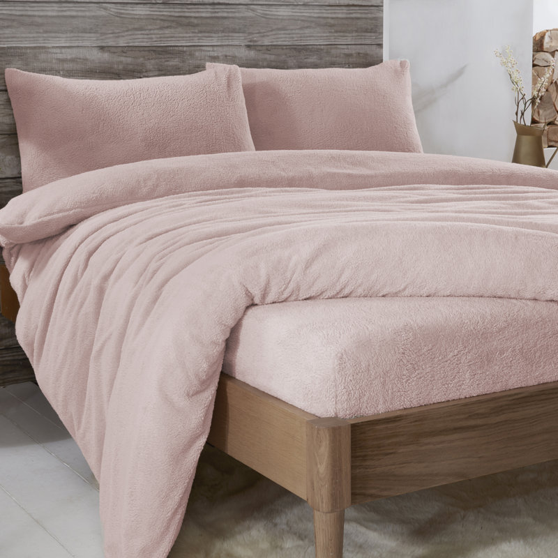Fairmont Park Livinia Duvet Cover Set with Pillowcases, Double - 2 Standard Pillowcases, Blush