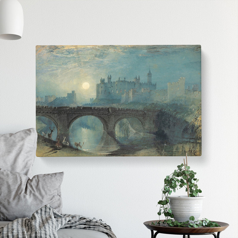 Alnwick Castle by Joseph Mallord William Turner - Wrapped Canvas, 40cm H x 60cm W x 3cm D
