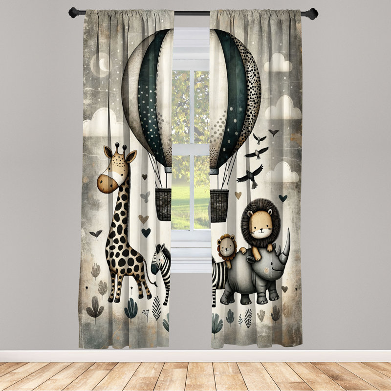 Semi Sheer Curtain Pair, 28" W x 84" L