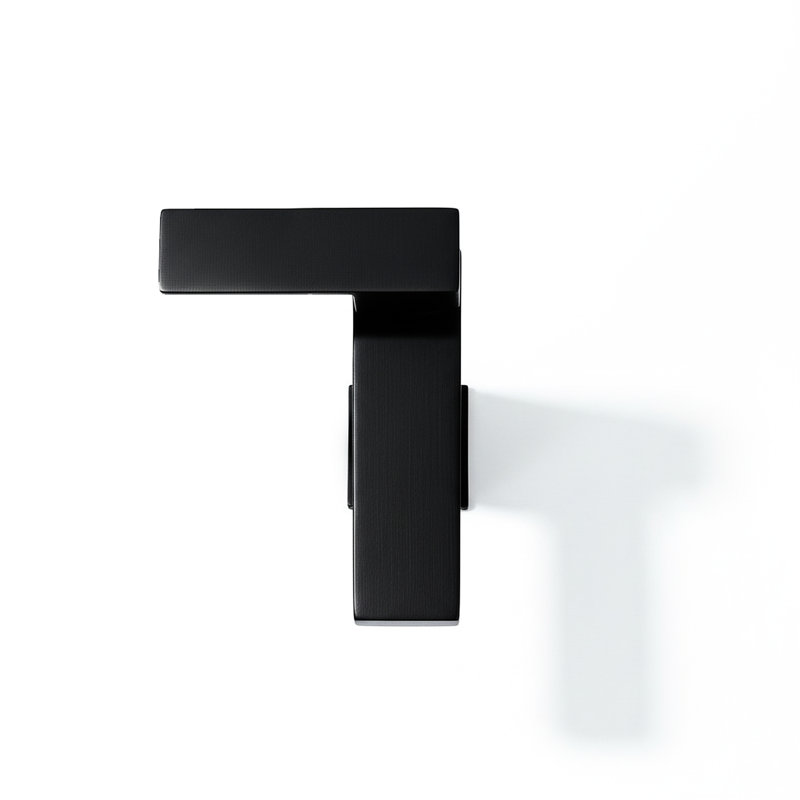 Matte Black Single Handle Faucet, Stainless Steel Hole Design, - Corrosion And , Ceramic Cartridge For Easy Water Control, Brushed Nickel Finish Long Term Use, Supply Lines In Package