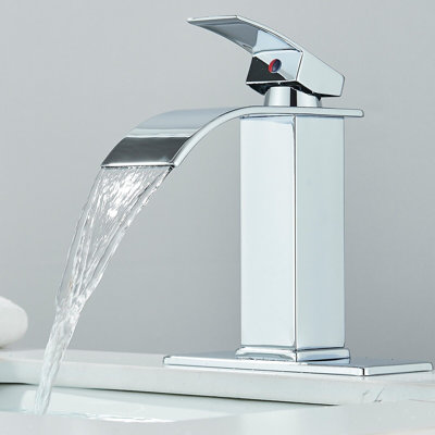 Single-Hole Single-handle Bathroom Faucet with Drain Assembly