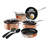 Gotham Steel Stackable Space Saving 10 Piece Aluminum Nonstick Cookware Set with Utensils-50951172