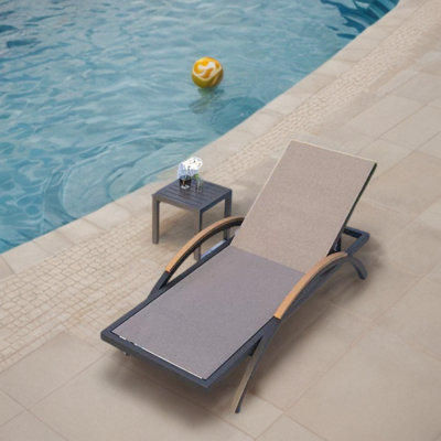 Renayah Outdoor Chaise Lounge Set with Table