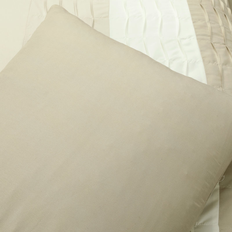Neutral Microfiber 5 Piece Comforter Set, Queen