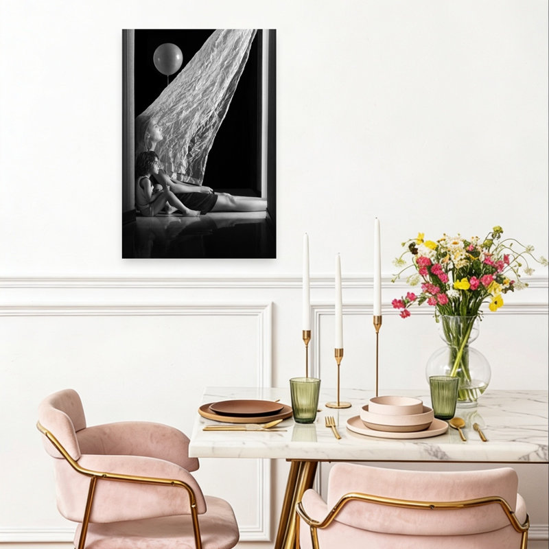 Ethereal Mother Child Dreamy Ethereal Peaceful Portrait Wall Art Print 1 Piece Wrapped Canvas Wall Art, 60.96cm H x 40.64cm W