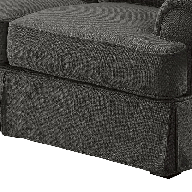 Fogg Upholstered 66'' Loveseat, Grey