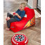 Pixar Lightning McQueen Cars Shaped Bright Red Beanbag
