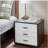 White Three Drawer Rectangular Decorative Table-371348144