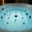 59" L x 31-1/2" W Whirlpool & Air Bubble Heated Freestanding Soaking Double Eened Bathtub with LED Control Panel, Chromatherapy-98728268-108467069