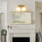 14.2" 2-Light Dimmable Bathroom Vanity Light with Frosted Glass Shades-319056410