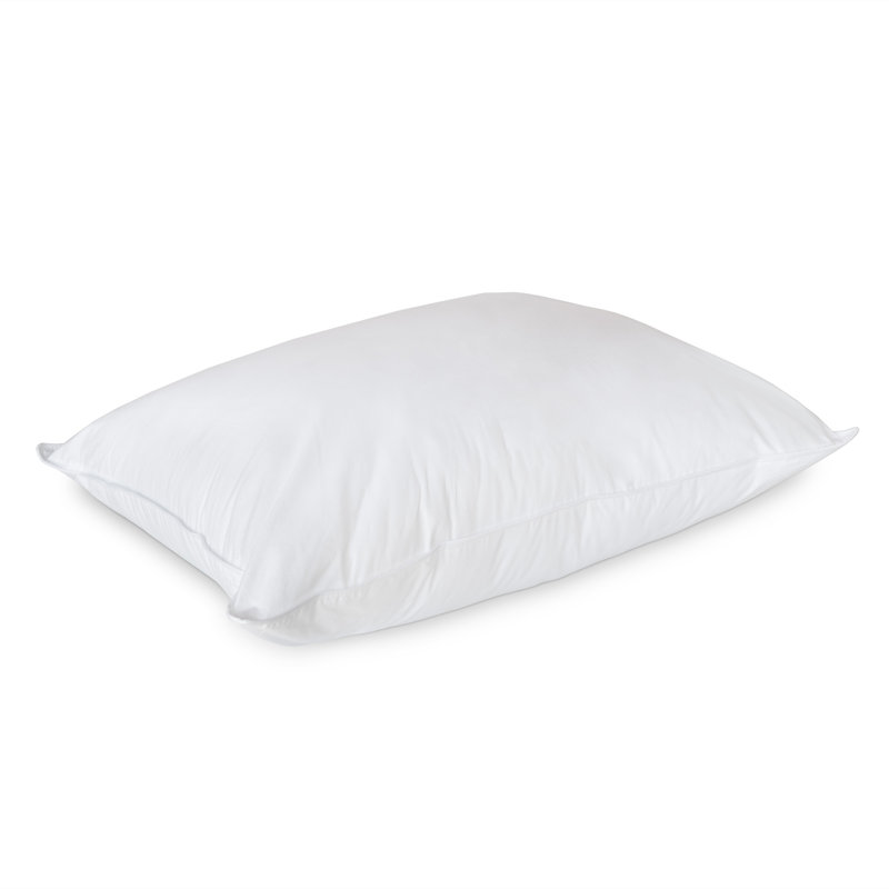 Medium Density White Polyester Hypoallergenic Pillow