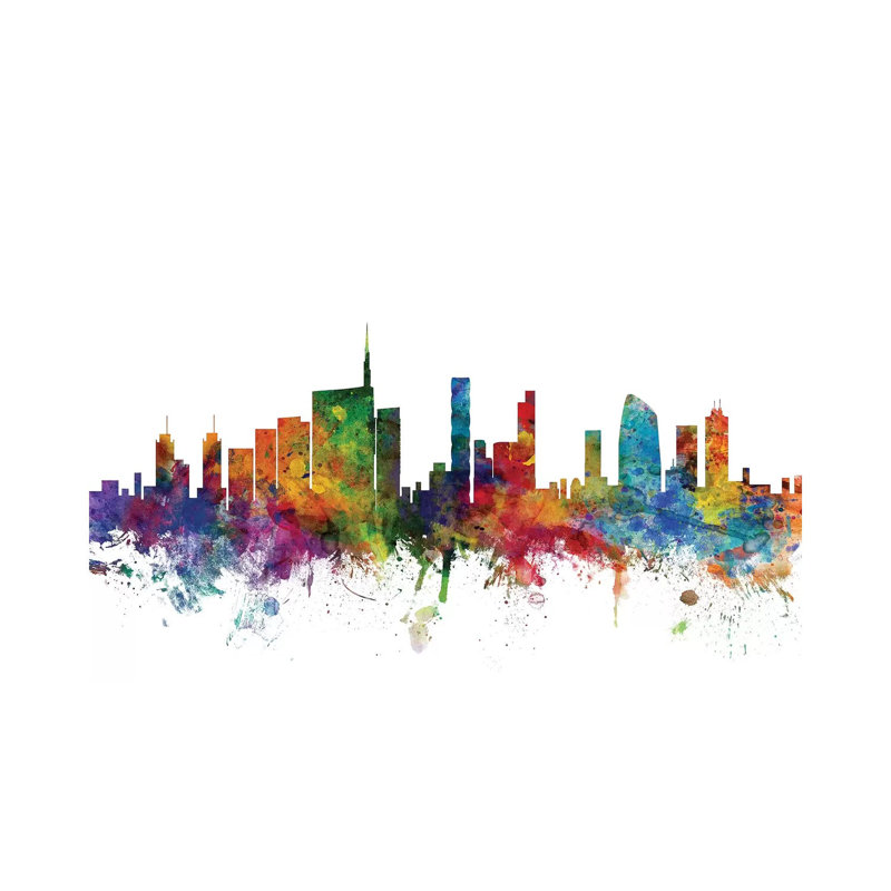 Milan, Italy Skyline by Michael Tompsett - Wrapped Canvas Gallery-Wrapped Canvas Giclée, 101.6 cm H x 66.04 cm W x 1.91 cm D