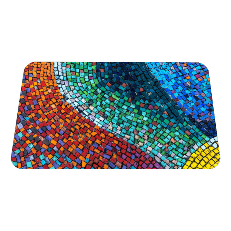 Paillasson durable en PVC antidérapant de 15,7 po x 27,6 po | Matériau 100% PVC résistant aux intempéries | Idéal pour une utilisation intérieure et extérieure, facile à nettoyer, design élégant pour les entrées de maison et les patios
