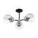 Breit Glass Semi Flush Mount