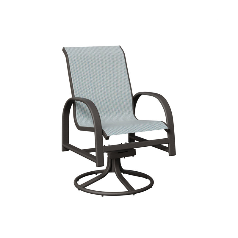 Chaise berçante berçante pivotante Berlin Gardens, Interlock Calypso, Graphite moucheté