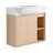 26'' Wall-Mounted Bathroom Vanity With White Ceramic Sink & Soft-Close Door-1655088137-1655088135