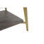 Table de salon rectangulaire Golden + White - structure en métal, rangement spacieux, facile à installer et salle blanche Golden + White, métal, intérieur