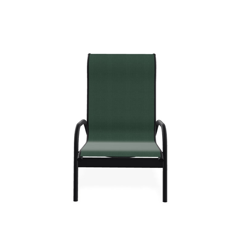 Gardenella Patio Chair, Forrest Green Velvet, Black