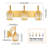 Modern Crystal Vanity Light Dimmable Wall Sconce for Dressing table Bathroom (3-Light)-864938387
