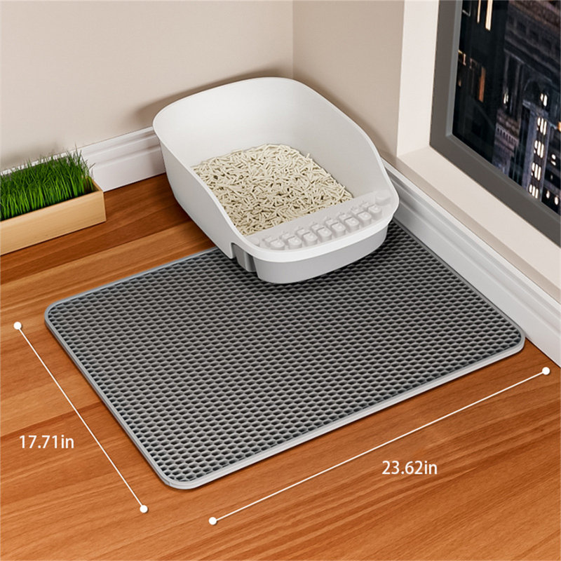 Tapis de fumier à double couche, H 0,3 po x l 23,62 po x P 15,74 po
