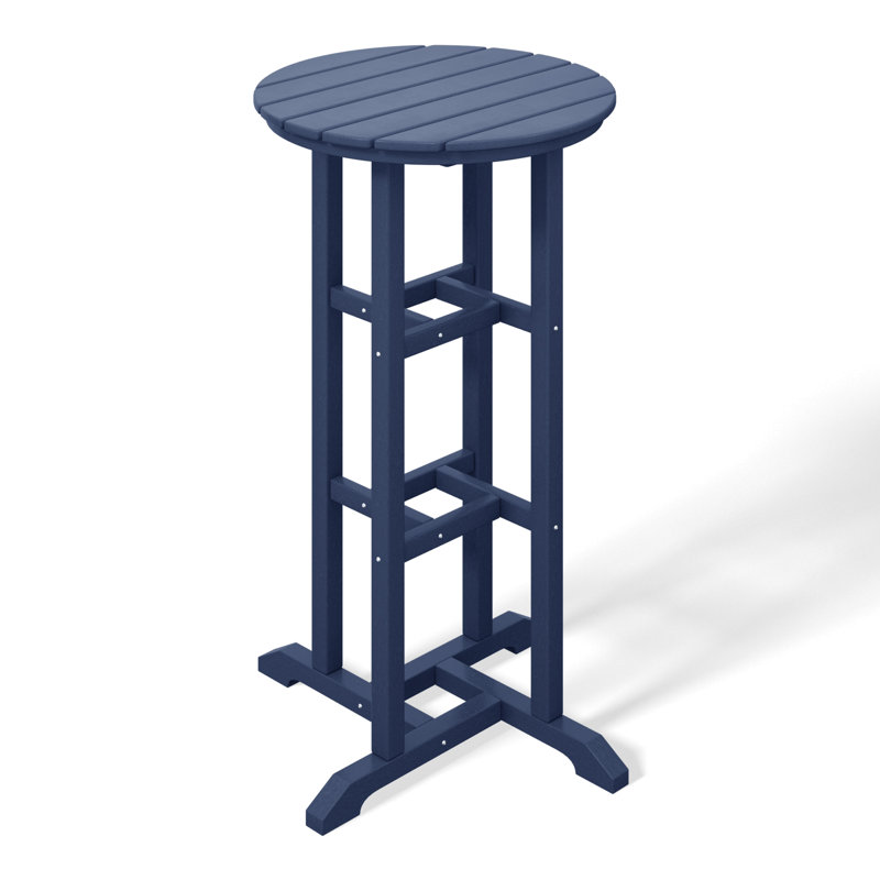 Laguna Round Outdoor Bar Table, Navy