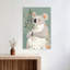 Gentle Koala Embracing Eucalyptus Abstract Contemporary Koala Forest Nature Wall Art Print by Mathieu - Wrapped Canvas Print-1592115242