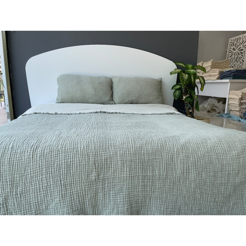 Literie en mousseline, Couvre-lit / courtepointe grand, Vert