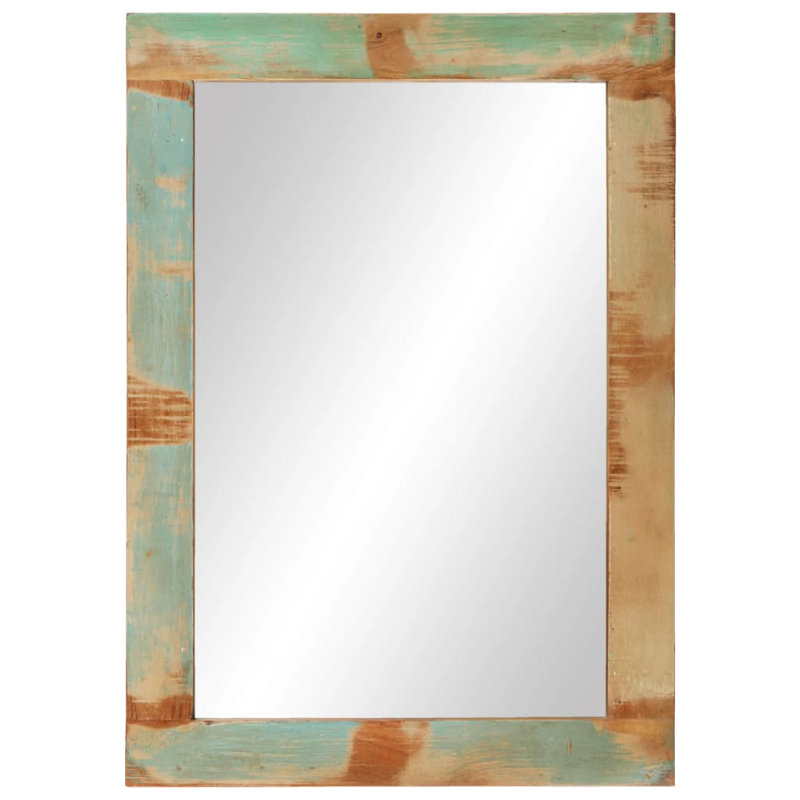 Scottsboro Rectangle Wall Mirror, Green/Brown