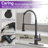 Single-Handle Pull-Down Sprayer High Arc Kitchen Faucet With Deck Plate-105227472