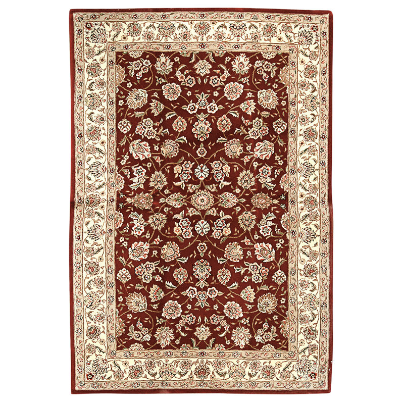 Handmade Silk and Wool Area Rug