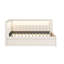 Lit simple tapissier blanc avec ports USB et lumières DEL-8923949