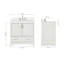 Meuble-lavabo simple avec plateau Abshire 37-93359303