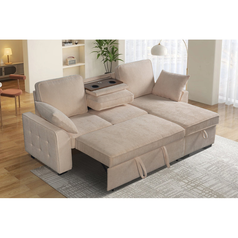 Multi-Functional Sectional Sofa, Beige