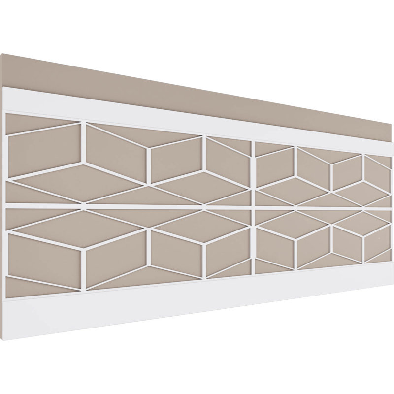 Pueblo PVC Wainscot Paneling Kit, 36" H x 94.5" W x 0.625" D