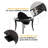 Barrington 48-in Onyx Poker Table 2-in-1 Flip-Top Dining Table for 6 Players