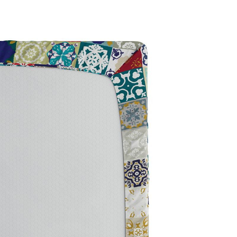 Microfiber Patchwork Fitted Sheet, Full Fitted Sheet