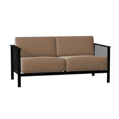 Jax 53.25'' Wide Iron Loveseat with Cushions