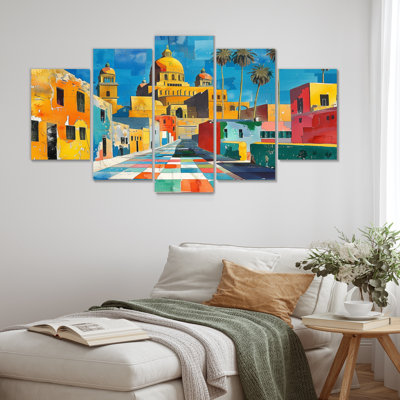 Cairo Egypt City Landscape In Summer II - City Buildings Wall Decor Set