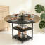 Round Metal Base Dining Table