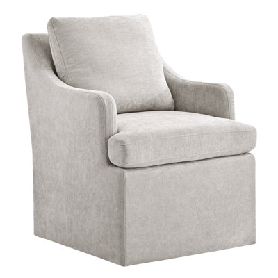 Upholstered Dining Chair with Casters